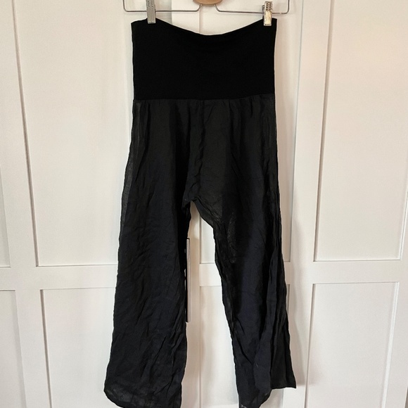 Egyptian Florida Cotton Co Anthropologie Foldover Beach Sheer Pant Small - Picture 6 of 8